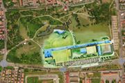 progetto piscina parco ferrari