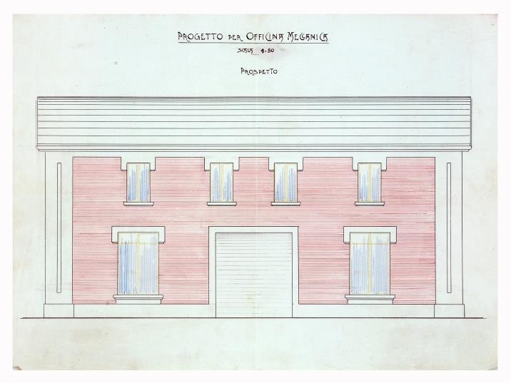 officine Stanguellini – progetto 1912 (Modena Archivio Storico Comunale)